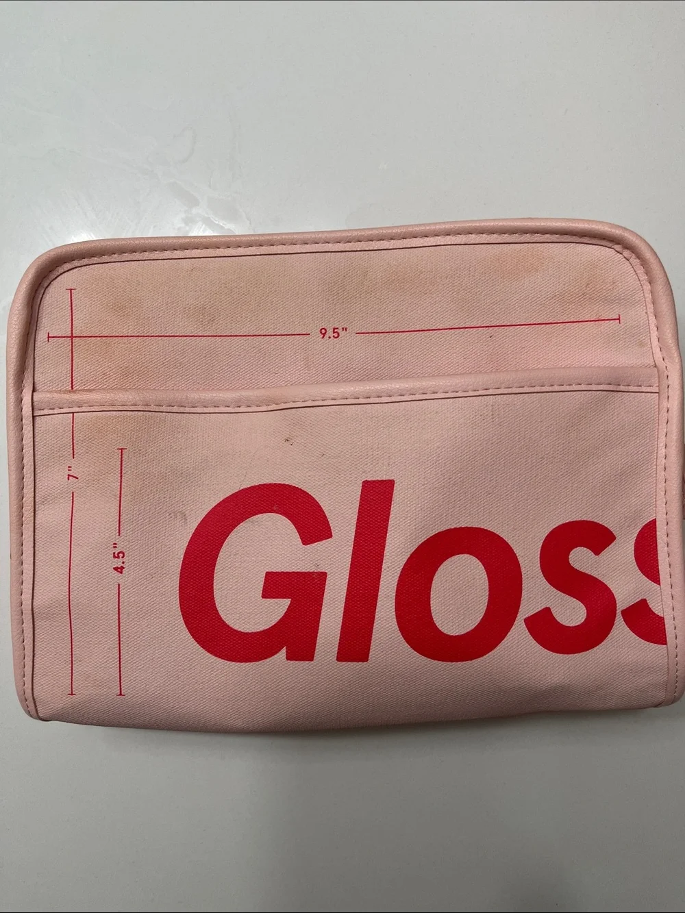Glossier beauty bag